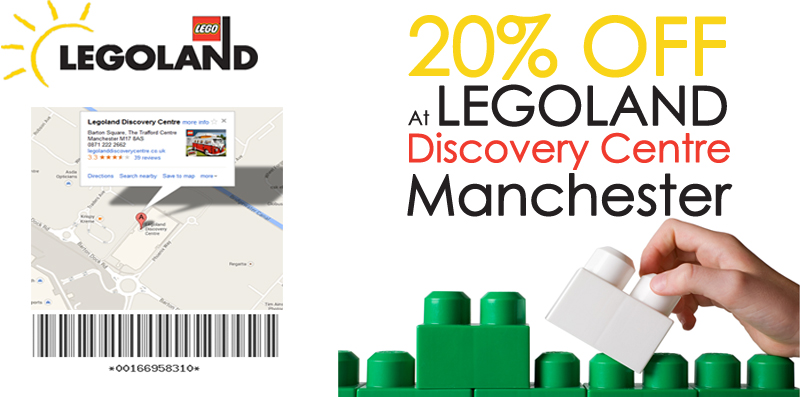 20% OFF AT LEGOLAND Discovery Centre Manchester
