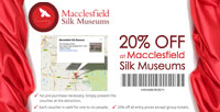 20% OFF AT Macclesfield Silk Museums